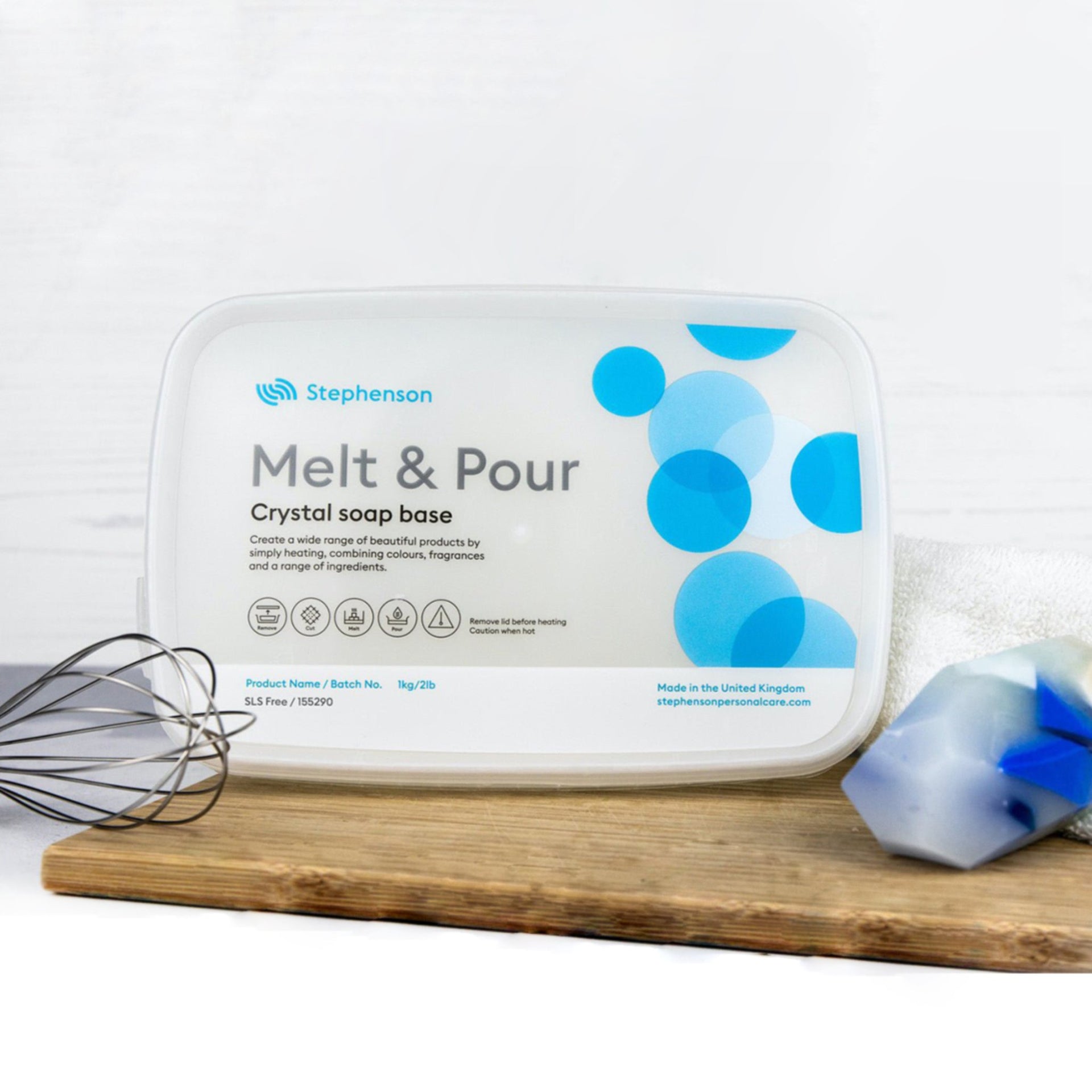 2 Lb Clear Glycerin Soap Base Organic - Dr.Adorable Melt & Pour For DIY