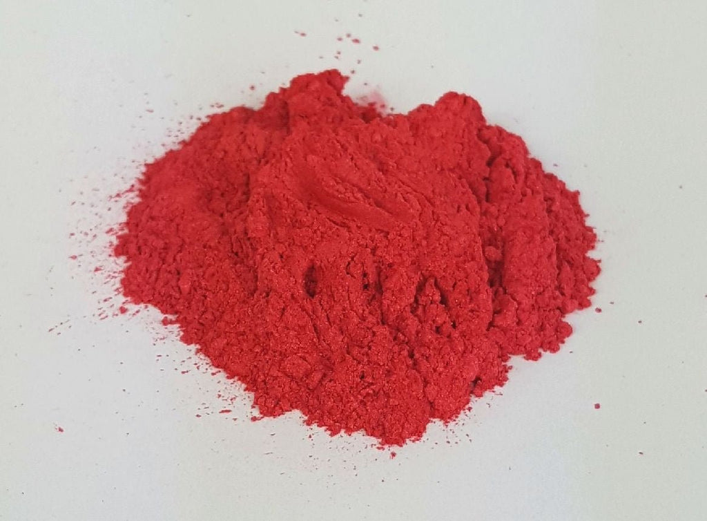 Fiery red cosmetic mica powder