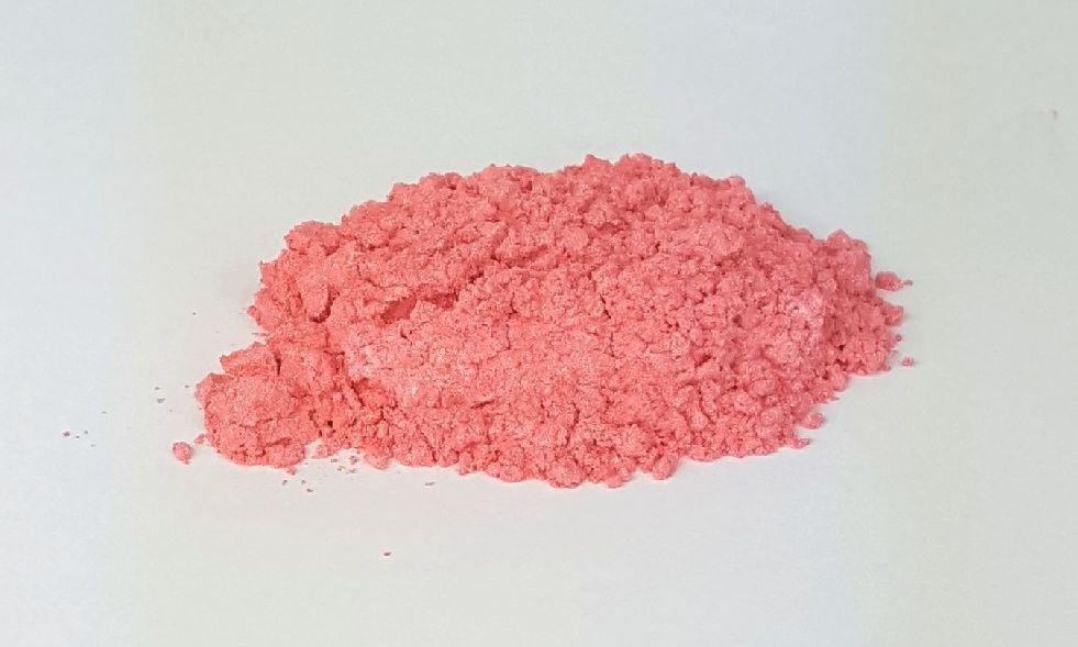 Blushed pink cosmetic mica powder