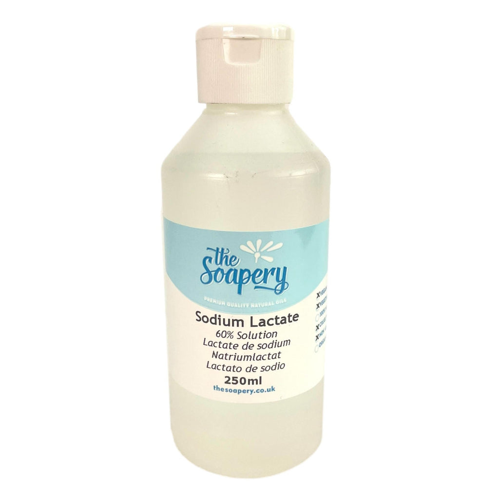 Sodium Lactate 60% Solution - 250ml for soap making