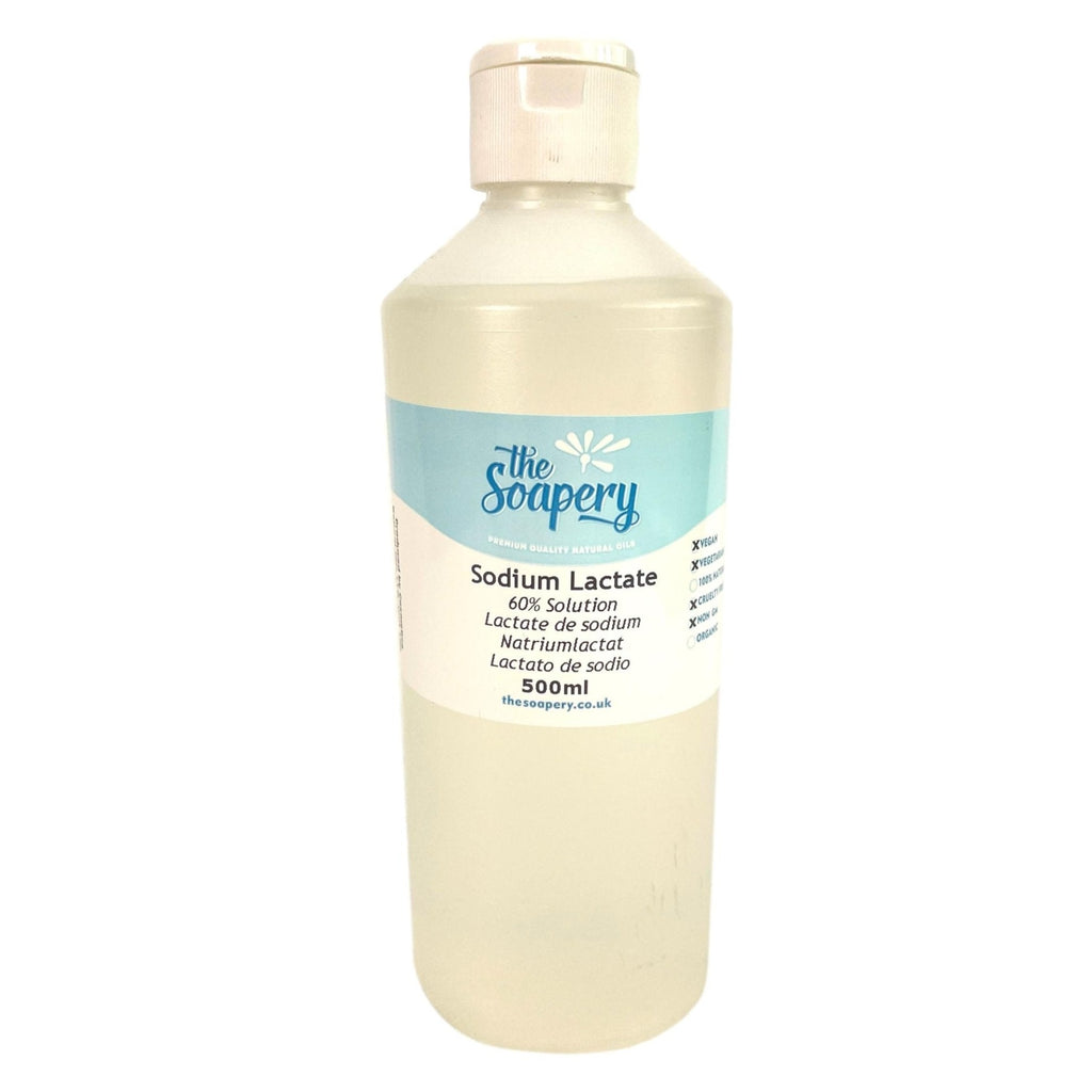 Sodium Lactate 60% Solution - 500ml for soap making